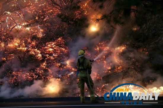 美国加州森林大火继续蔓延成州史上第七大火灾